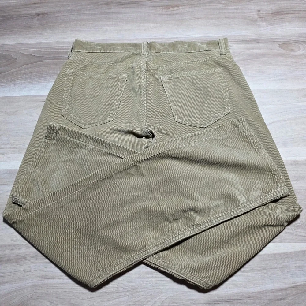 Banana Republic Corduroy Pants Mens 32x32 Tan‎ Khaki Pima Cotton 5-Pocket Cords